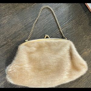 Faux Mink Vintage Handbag